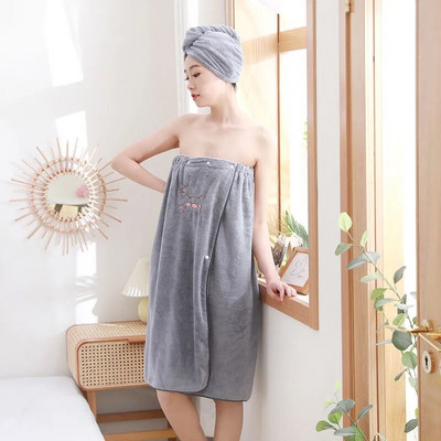 2kom/komplet Brzo sušeći ručnički ogrtač Kupaonski ručnik od mekanih mikrofibera Magic Upijajući ogrtač za plažu Ručnici za kupanje Ručnik za kupanje