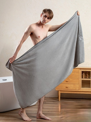 Чист памук, абсорбиращ вода, бързо съхнещ, без проливане, не налепва супер голяма домакинска мъжка кърпа за баня