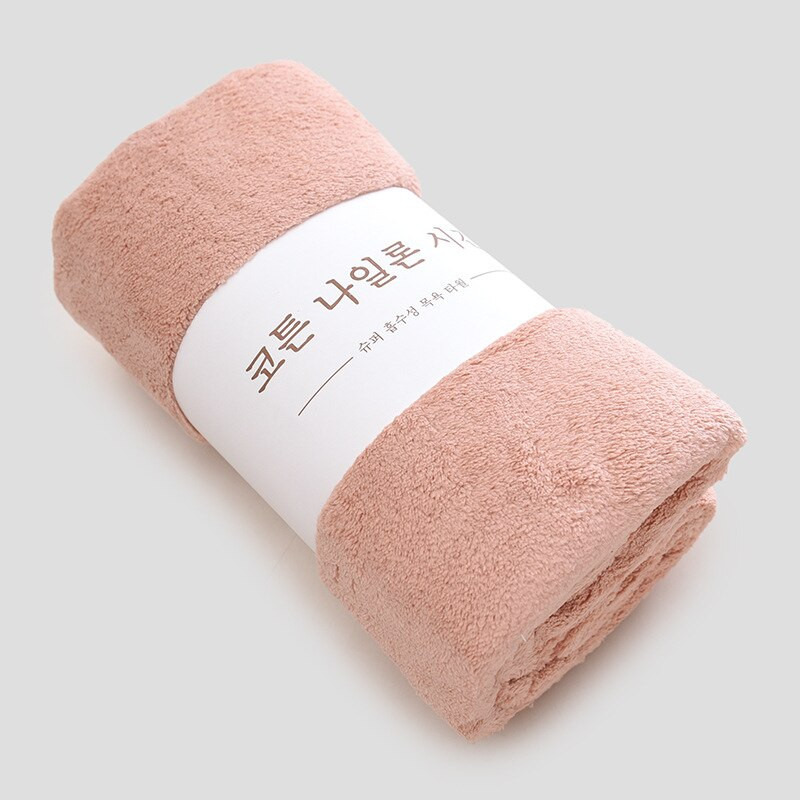 Szuper puha, tömör színű korall gyapjú fürdőlepedő, nedvszívó, gyorsan száradó szállodai fürdőlepedők, strandtörölközők