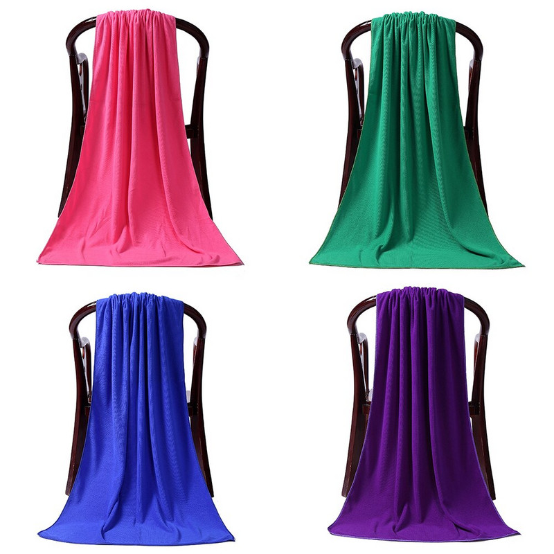 80 x 180 cm Didelis sugeriantis mikropluošto džiovinimo paplūdimio plaukimo sportinis rankšluosčių paklodės Namų tekstilė Didelis rankšluostis, sporto priedai