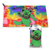 Grateful To Be Alive Tiedye Gyorsszáraz Törülköző Tornaterem Sportfürdő Hordozható őszi cuccok Őszi cuccok Juharlevél Puha Izzadságelnyelő