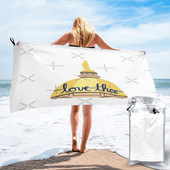 Love Thee Notre Dame Strand fürdőlepedők Sport hajtörölköző Superfine Fiber fürdőszobai kiegészítők szett