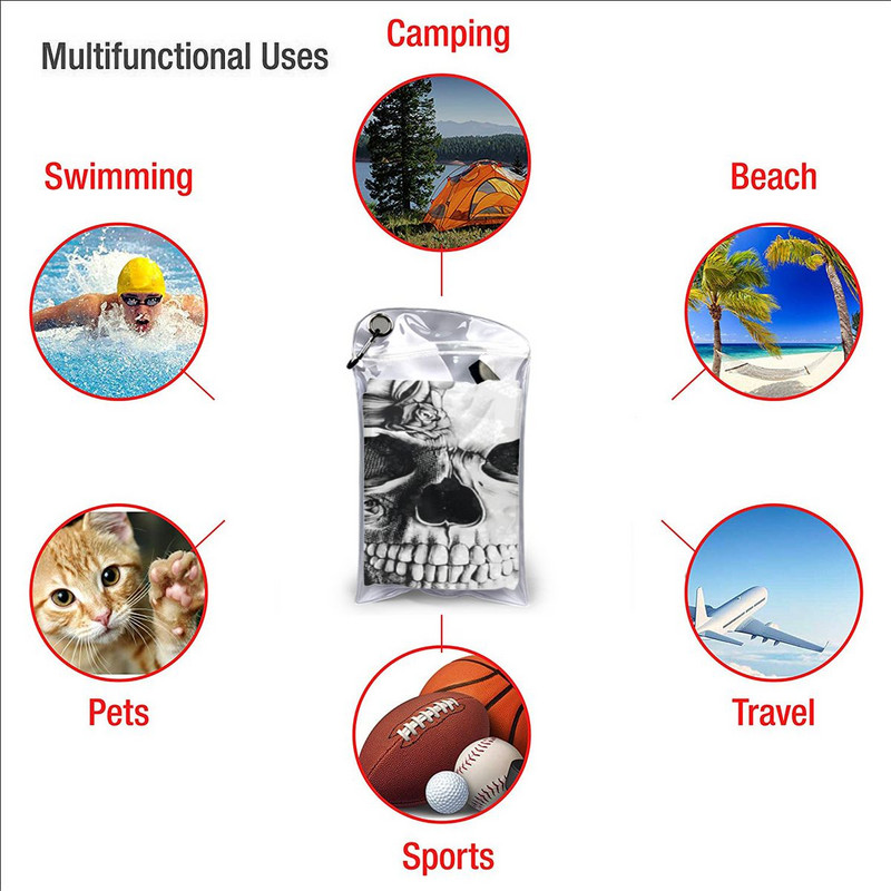 Gótikus csipke koponya strandtörölközők sport kis térfogatú mikroszálas törölközők fürdőszobai törölközők