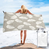 Ginkgo Biloba - Gingko Leaves - Bronz Prosoape de plajă Prosop de baie Prosop de plajă Prosoape de uscare rapidă Prosop de păr din microfibră