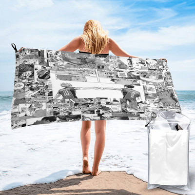 Haikyuu Manga Collage V2 Ručnici za kupanje na plaži Bandane Ručnik malog volumena za kosu Ručnik za ruke za kupaonicu