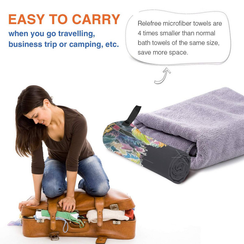 Hero Beach fürdőlepedők Otthoni Könnyű mikroszálas törölköző Gyorsan száradó hajtörölköző