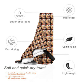Praugechamp Quick Dry Towel Gym Sports Bath Portable Kylie Minogue Record Silver Soft Sweat-Absorbent Fast Drying Pocket