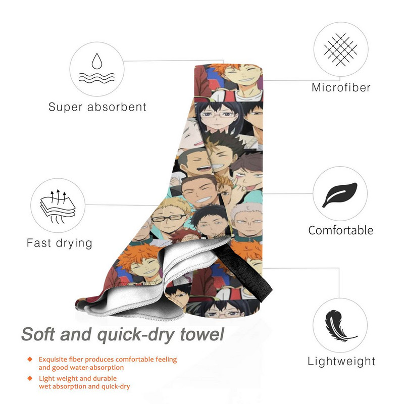 Haikyuu prosoape de plajă halate de baie prosop pentru bărbați halat de baie femeie prosoape de baie pentru copii