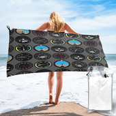 Flight Instruments 3 Strand fürdőlepedők Utazási könnyű fürdőköpeny Női Gyermek fürdőlepedő