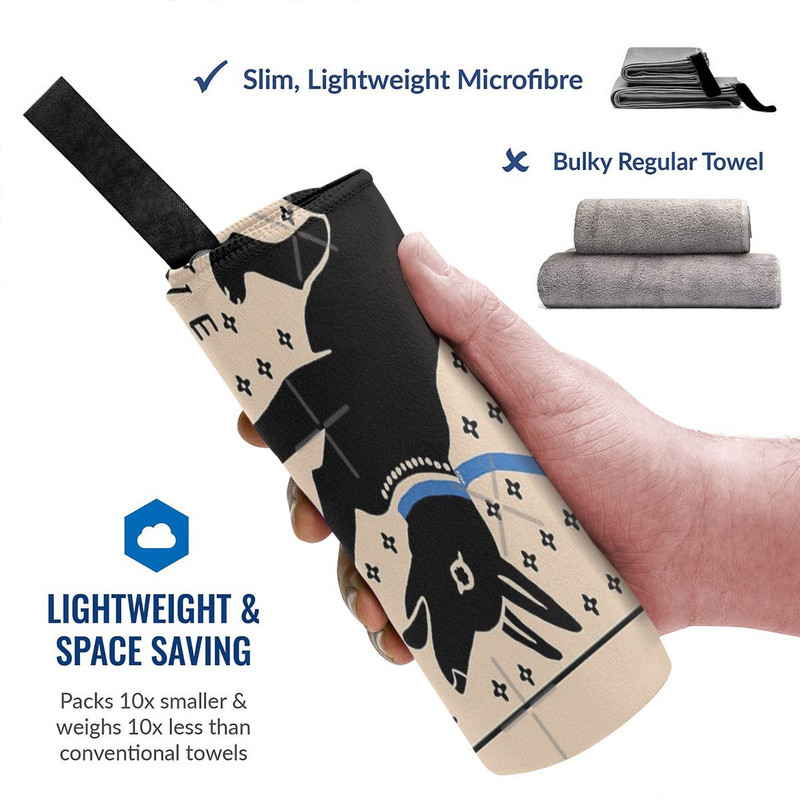 Cave Canem Strand fürdőlepedők Bandana törölköző Mikroszálas strandtörölköző Mikroszálas hajtörölköző