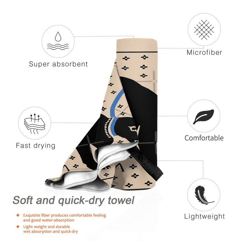 Cave Canem Strand fürdőlepedők Bandana törölköző Mikroszálas strandtörölköző Mikroszálas hajtörölköző