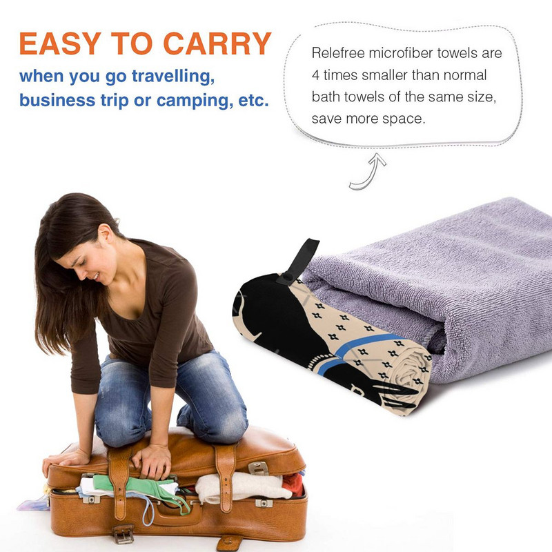 Cave Canem Strand fürdőlepedők Bandana törölköző Mikroszálas strandtörölköző Mikroszálas hajtörölköző