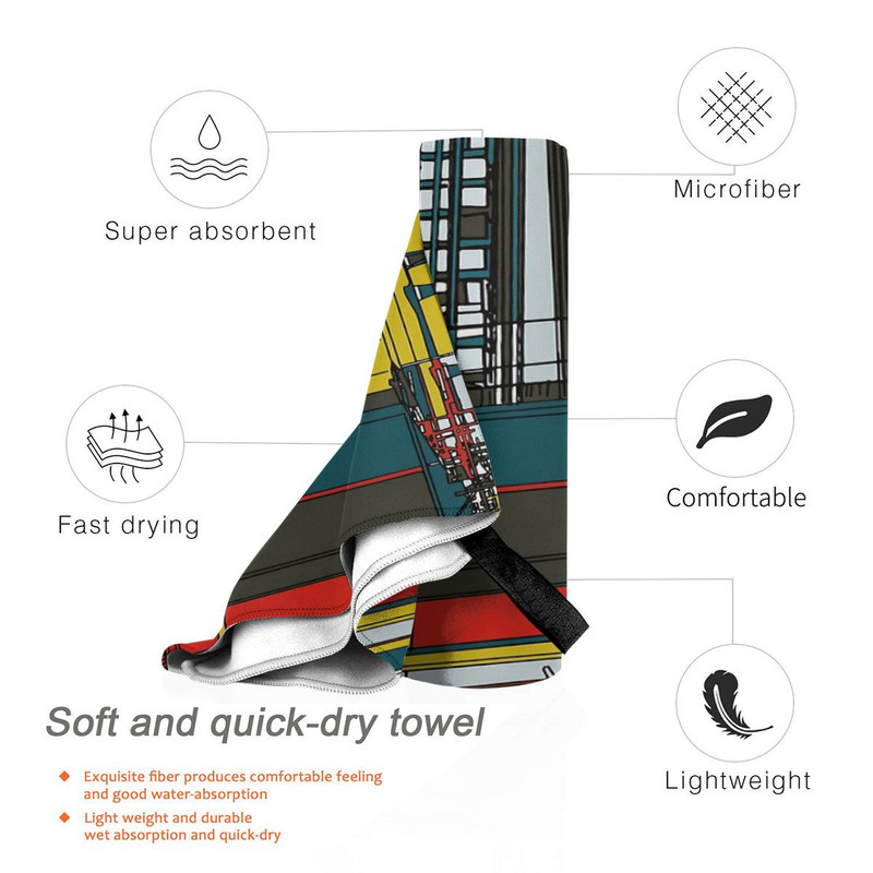 London Építőipari illusztráció Strand törölközők Fürdőköpenyek Kis térfogatú baba fürdőlepedők Strandtörölközők nagyoknak