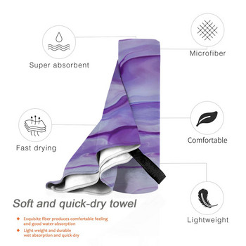 Плажни кърпи за баня Amethyst Спортни хавлиени кърпи за лице Микрофибърен комплект аксесоари за баня