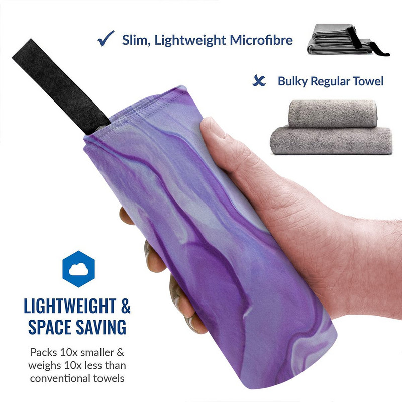 Amethyst Prosoape de baie de plaja Prosop de fata sport Prosop din microfibra Set de accesorii de baie