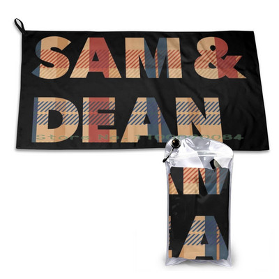 Sam & Dean Brzosušivi ručnik Teretana Sportska kupka Prijenosni Flutie Pahuljice Žlica žitarica Mlijeko za doručak Fantasy Football Logo Sportska ekipa