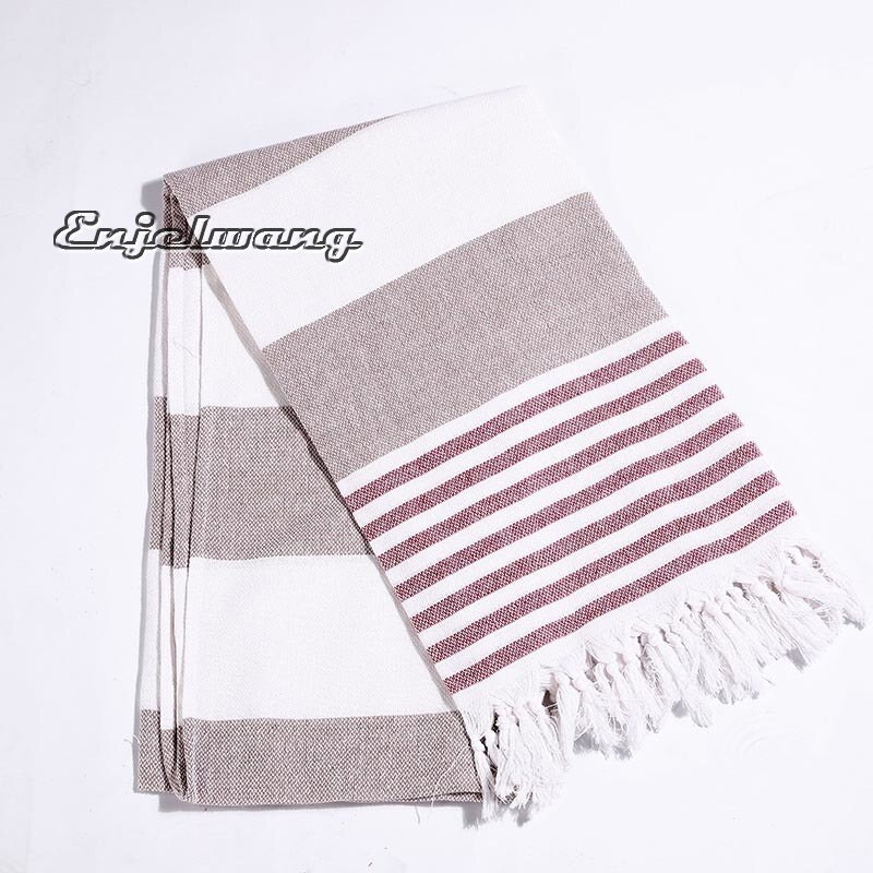 Prosop de plajă turcesc pentru saună sportivă șal cu ciucuri pentru femei Cremă solară în aer liber Pahom Manta pentru decor feminin