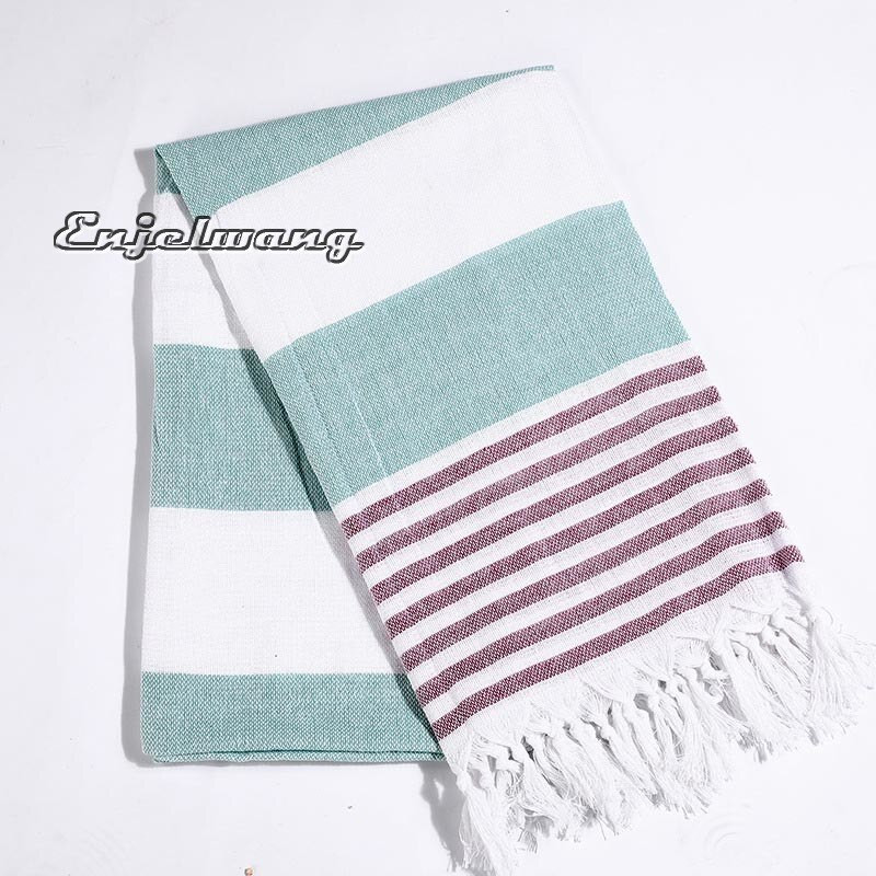 Prosop de plajă turcesc pentru saună sportivă șal cu ciucuri pentru femei Cremă solară în aer liber Pahom Manta pentru decor feminin