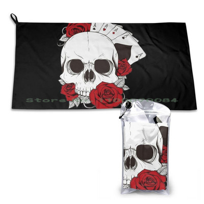 Póker Koponya Gyorsan Száraz Törölköző Tornaterem Sportfürdő Hordozható Egér Holló Aranyos Állatok Léggömb Állatok Valentin Egér Holló