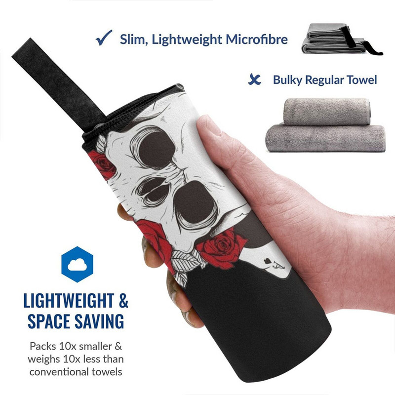 Póker Koponya Gyorsan Száraz Törölköző Tornaterem Sportfürdő Hordozható Egér Holló Aranyos Állatok Léggömb Állatok Valentin Egér Holló