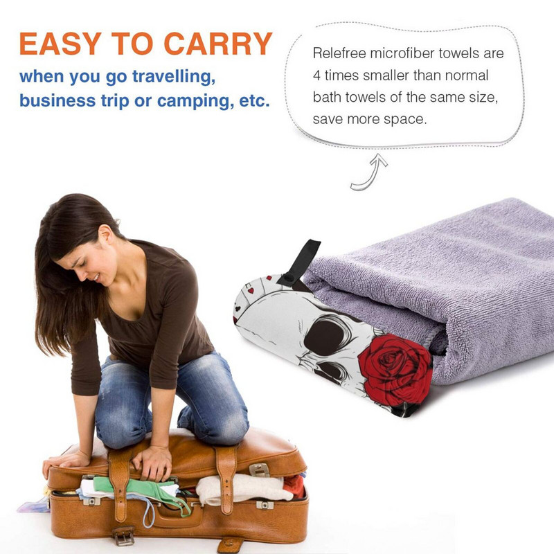 Póker Koponya Gyorsan Száraz Törölköző Tornaterem Sportfürdő Hordozható Egér Holló Aranyos Állatok Léggömb Állatok Valentin Egér Holló