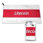 Kriptovaluta Litecoin Design Gyorsan Száraz Törülköző Tornaterem Sportfürdő Hordozható Wap Cica Aranyos Wap Macska Wap Művészet Kicsi Motoros Macska Kicsi