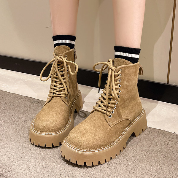 Moteriški ekologiški zomšiniai laisvalaikio batai su raišteliais ir užtrauktuku