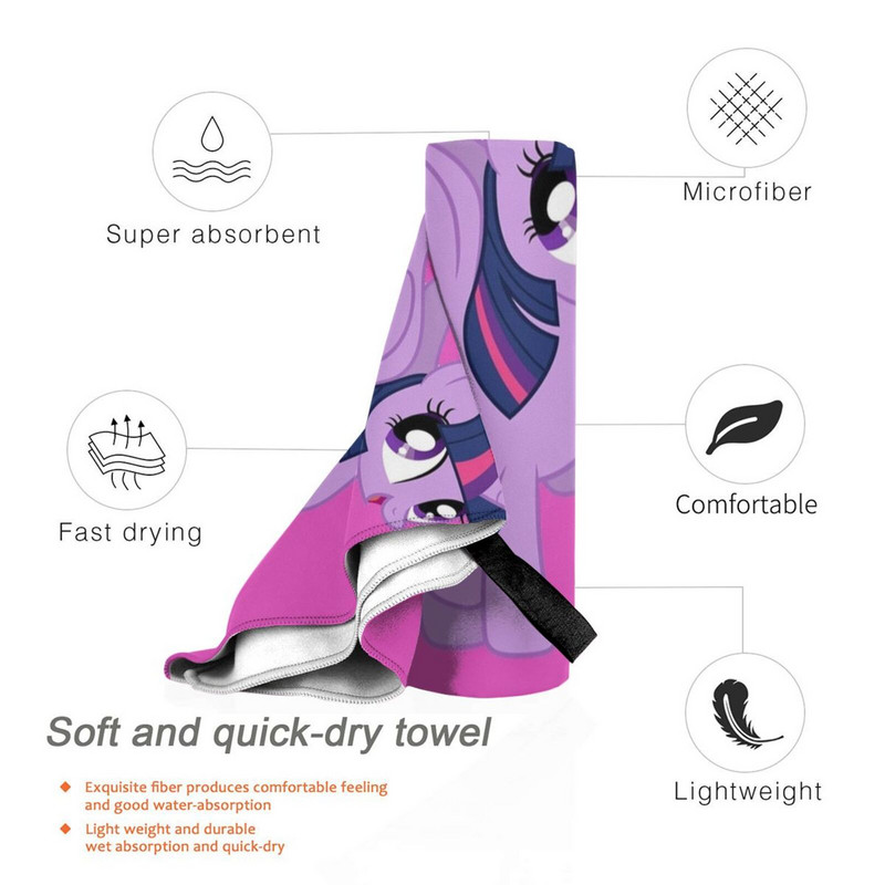 „Twilight Sparkle“ greitai išdžiūsta rankšluosčiai sporto salė, nešiojama sportinė vonia „Lgbtq Bara Art Queer Art Yaoi“ poros „Yaoi“ poros Pristatymas