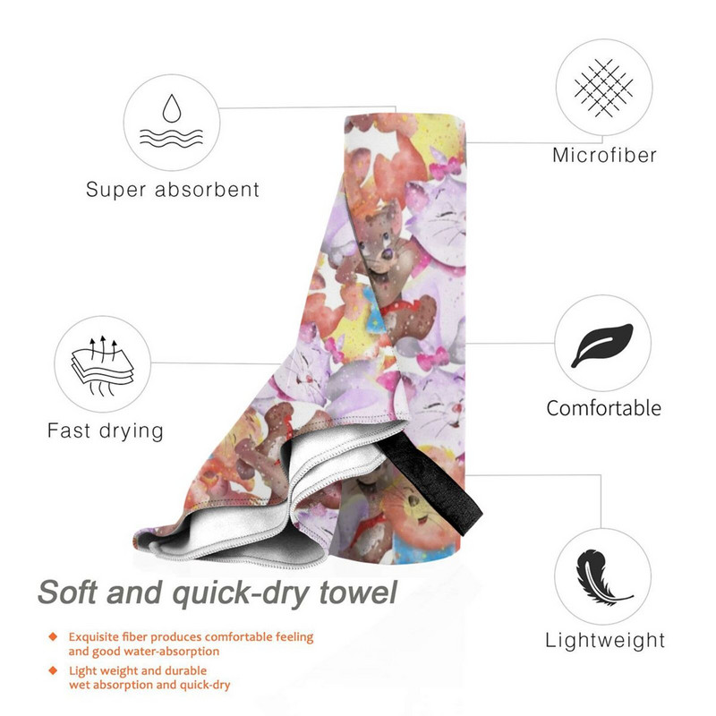 Aristocats Prosop cu uscare rapidă Sală de sport Baie sportivă Joc de masă portabil Bani Bani Îmi pare rău Cash Stacks Joc de jocuri Moale absorbant de transpirație