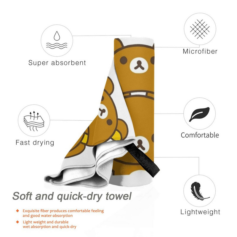 Rilakkuma Kawaii Prosop cu uscare rapidă Sală de sport Baie sportivă Placă de vrăjitoare portabilă Placă de spirit Placă Ouiji Placă de masă Oujia Pendul