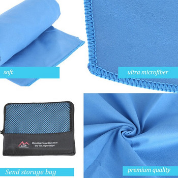 Νέες νέες εξαιρετικά ελαφριές συμπαγείς πετσέτες γρήγορου στεγνώματος Camping Compact πετσέτες κολύμβησης πεζοπορικές πετσέτες χεριών Microfiber