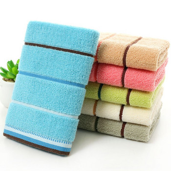 34*34 см памучни едноцветни квадратни райета Детски домашни текстилни кърпи Мек абсорбиращ чаршаф за баня Хавлиена кърпа за лице за баня 6 бр./лот