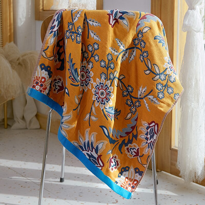 Halat de baie din tifon din bumbac pur cu patru straturi Prosop moale de duș pentru adulți Prosoape lave și saună Textile de casă pentru baie