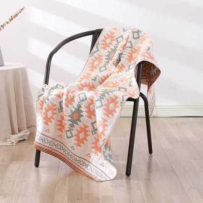 Halat de baie din tifon din bumbac pur cu patru straturi Prosop moale de duș pentru adulți Prosoape lave și saună Textile de casă pentru baie