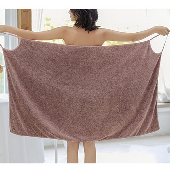 Микрофибърна мека носима хавлия за голяма жена душ сауна обвивка за тяло Водоабсорбираща плажна кърпа за баня Аксесоари за баня