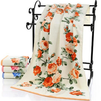 Clean Hearting Towel 2019 New Arrival Βαμβακερές λουλουδάτες εμπριμέ πετσέτες μπάνιου Super soft απορροφητικό γρήγορο στέγνωμα πετσέτα λουλούδια Δώρο για ενήλικες