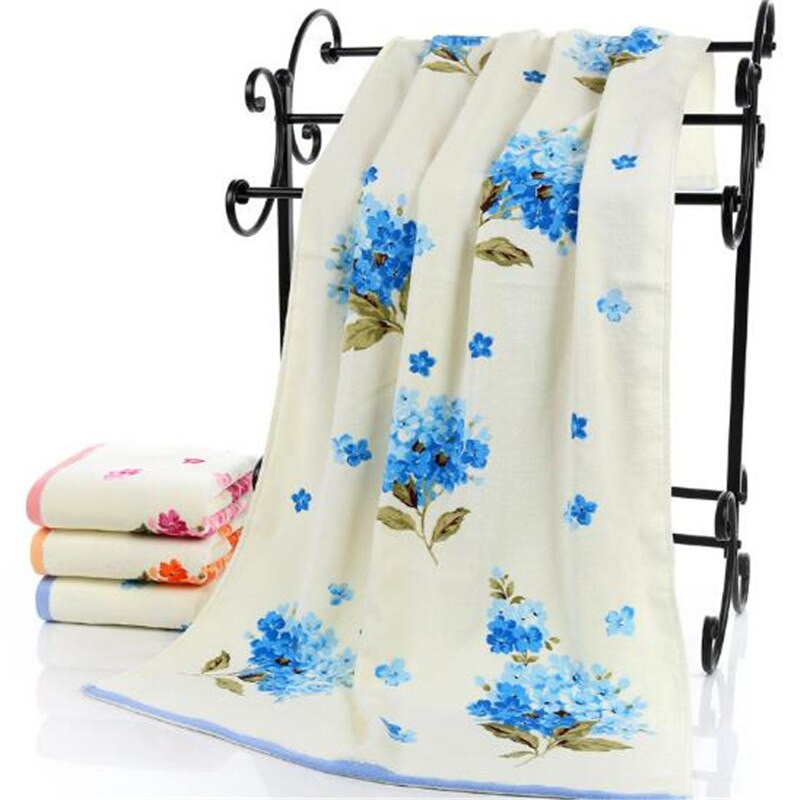 Prosop curat pentru inimă 2019 Nou sosire din bumbac cu imprimeu floral Prosoape de baie super moale, absorbant, cu uscare rapidă, flori, cadou pentru adulți