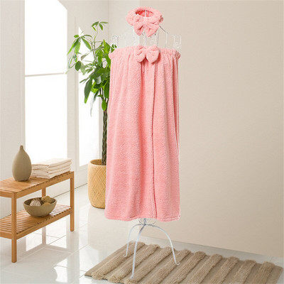 Itin sugeriantys vonios rankšluosčiai suaugusiems 5 spalvų rankšluosčiai Vonios kambario vamzdis Viršutinis vonios sijonas Bow Mikropluošto moteriškas vonios sijonas 140x80cm