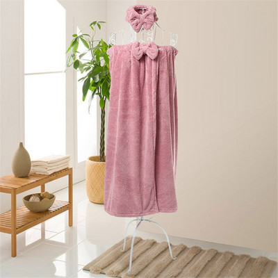 Itin sugeriantys vonios rankšluosčiai suaugusiems 5 spalvų rankšluosčiai Vonios kambario vamzdis Viršutinis vonios sijonas Bow Mikropluošto moteriškas vonios sijonas 140x80cm