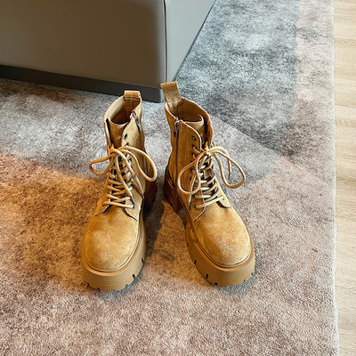 Cizme casual dama cu toc patrat