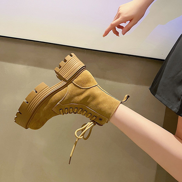 Cizme casual dama cu toc patrat