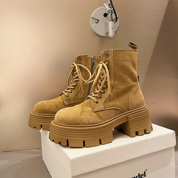 Cizme casual dama cu toc patrat