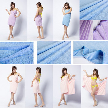 70x140cm Φόρεμα μικροϊνών που φοριέται Μπουρνούζι Γρήγορο Στεγνό Πλύσιμο Ρούχα Γυναικεία Πετσέτες μπάνιου robe de plage φόρεμα παραλίας