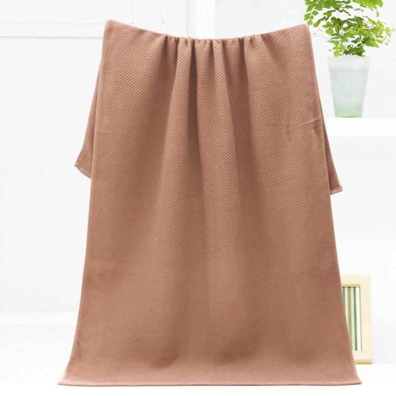 Új méhsejt nedvszívó fürdőlepedők pamut vastag jacquard sima fürdőlepedő 70x140 kiváló minőségű nagy törölköző