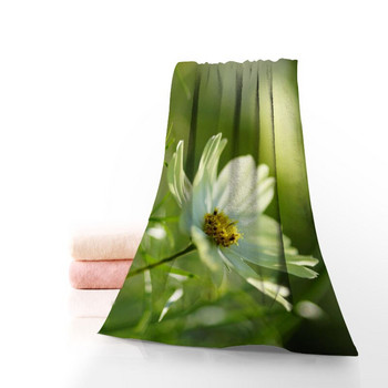 Daisy Flowers Towel Printed Βαμβακερές Πετσέτες Προσώπου/Μπάνιου Ύφασμα Microfiber για Παιδιά Ανδρικές Γυναικείες Πετσέτες μπάνιου 70X140cm