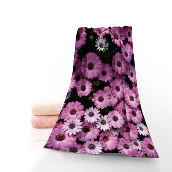 Daisy Flowers Towel Printed Βαμβακερές Πετσέτες Προσώπου/Μπάνιου Ύφασμα Microfiber για Παιδιά Ανδρικές Γυναικείες Πετσέτες μπάνιου 70X140cm