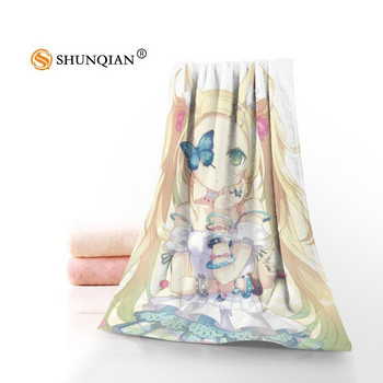 Νέα προσαρμοσμένη πετσέτα Anime για κορίτσια με στάμπα βαμβακερές πετσέτες προσώπου/μπάνιου ύφασμα μικροϊνών για παιδιά, άντρες, γυναίκες, πετσέτες μπάνιου