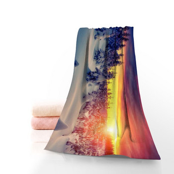 Нови кърпи за снежно дърво Микрофибърни кърпи за баня Пътуване, плаж, кърпа за лице Персонализирана креативна кърпа с размер 35X75cm, 70X140cm
