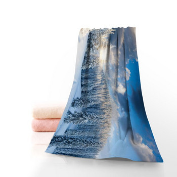 Νέες πετσέτες Snow Tree Microfiber Πετσέτες μπάνιου ταξιδιού, παραλίας, προσώπου Προσαρμοσμένο μέγεθος πετσέτας Creative 35X75cm,70X140cm
