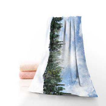 Νέες πετσέτες Snow Tree Microfiber Πετσέτες μπάνιου ταξιδιού, παραλίας, προσώπου Προσαρμοσμένο μέγεθος πετσέτας Creative 35X75cm,70X140cm